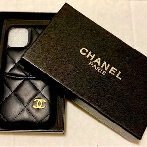 Lambskin Chanel I Phone Case